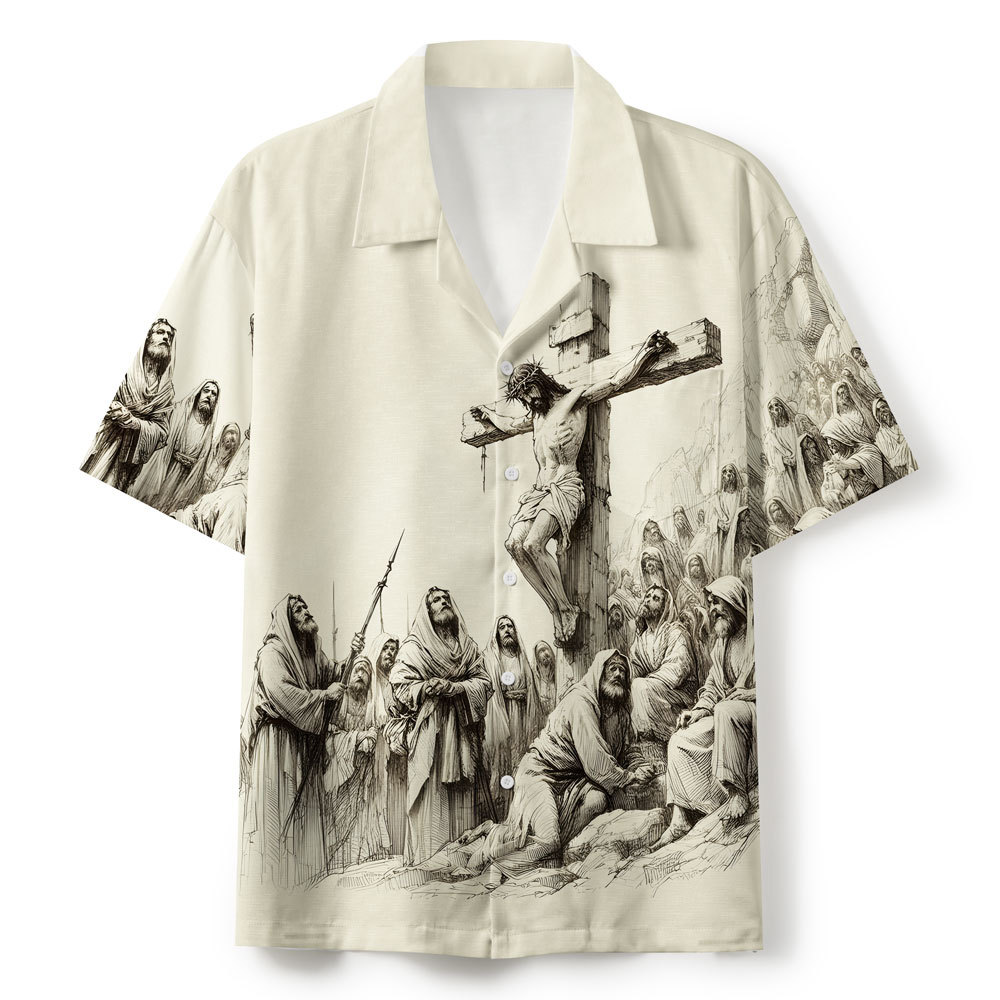 Frist Of All I'm God Pieces Christian Hawaiian Shirt Sale - GuidingCross