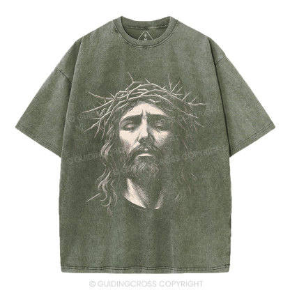 He Died For Us Christian Washed T-Shirt