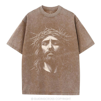 He Died For Us Christian Washed T-Shirt