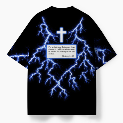 He Died For Us Oversized All-Over Print Christian T-Shirt