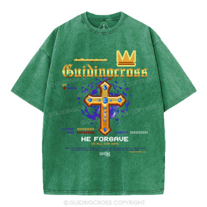 He Forgave Us All Our Sins Christian Washed T-Shirt