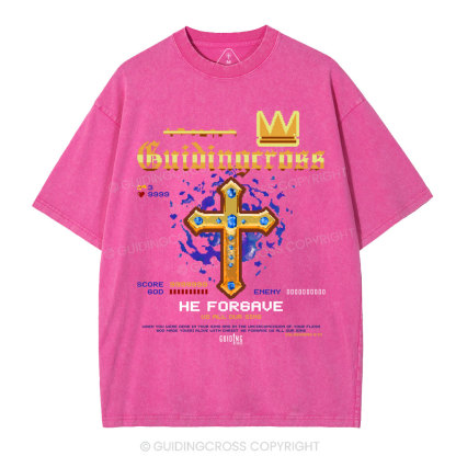 He Forgave Us All Our Sins Christian Washed T-Shirt