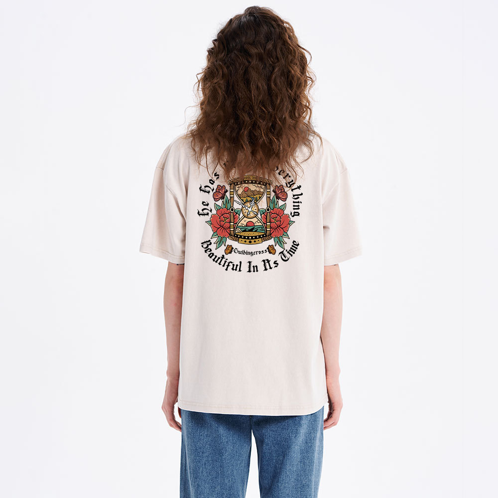 He Has Made Everything Beautiful Christian Washed T-Shirt