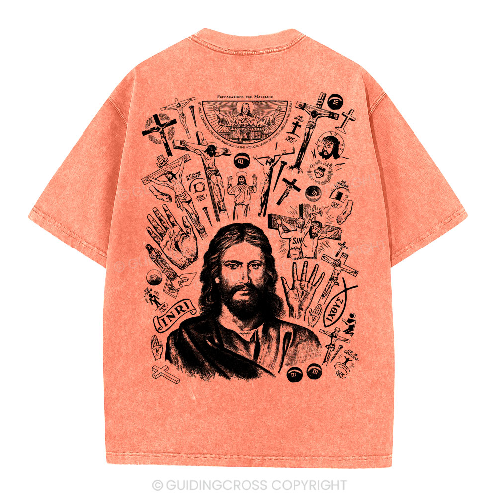 He Is Alive Christian Washed T-Shirt
