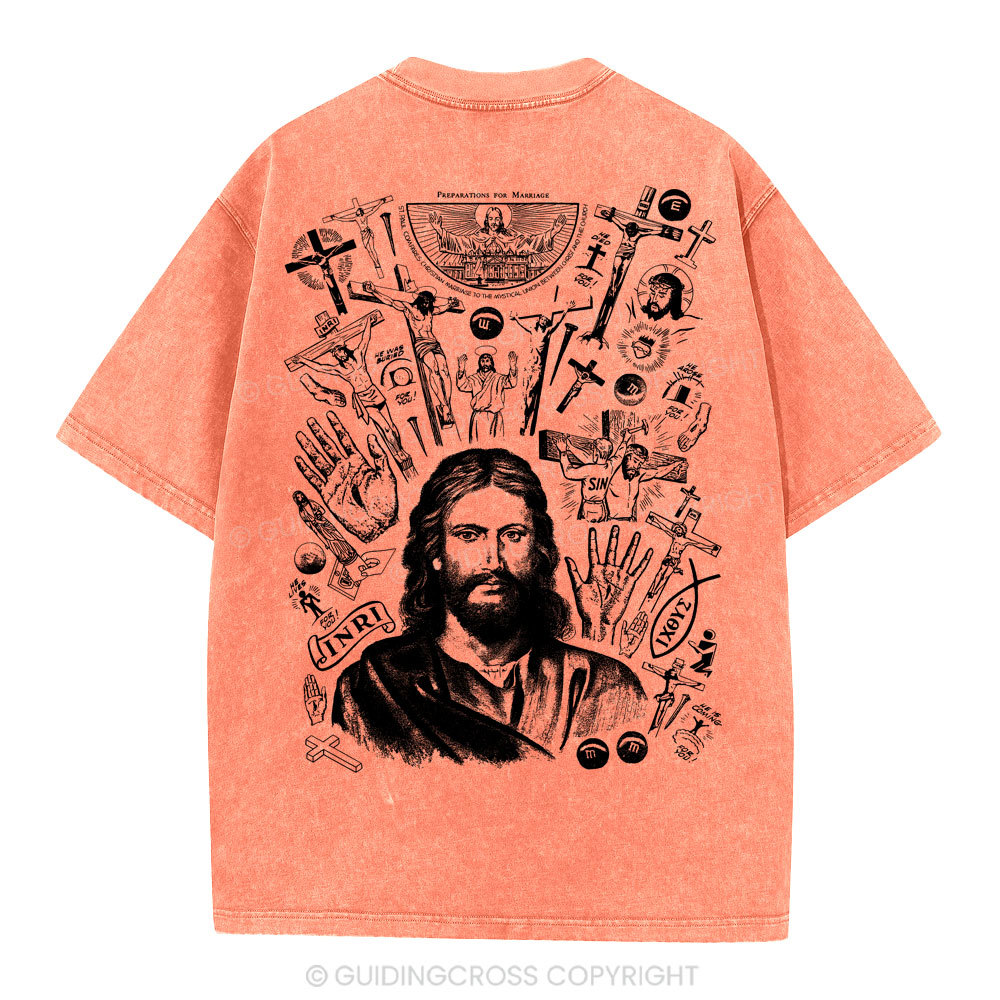 He Is Alive Christian Washed T-Shirt