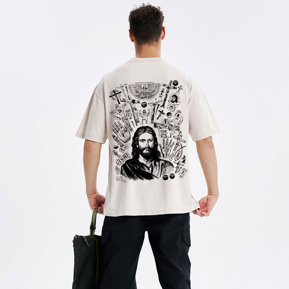 He Is Alive Christian Washed T-Shirt