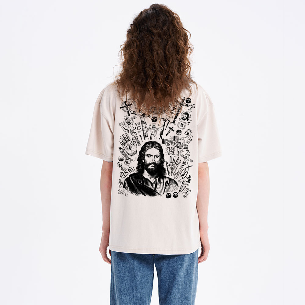 He Is Alive Christian Washed T-Shirt