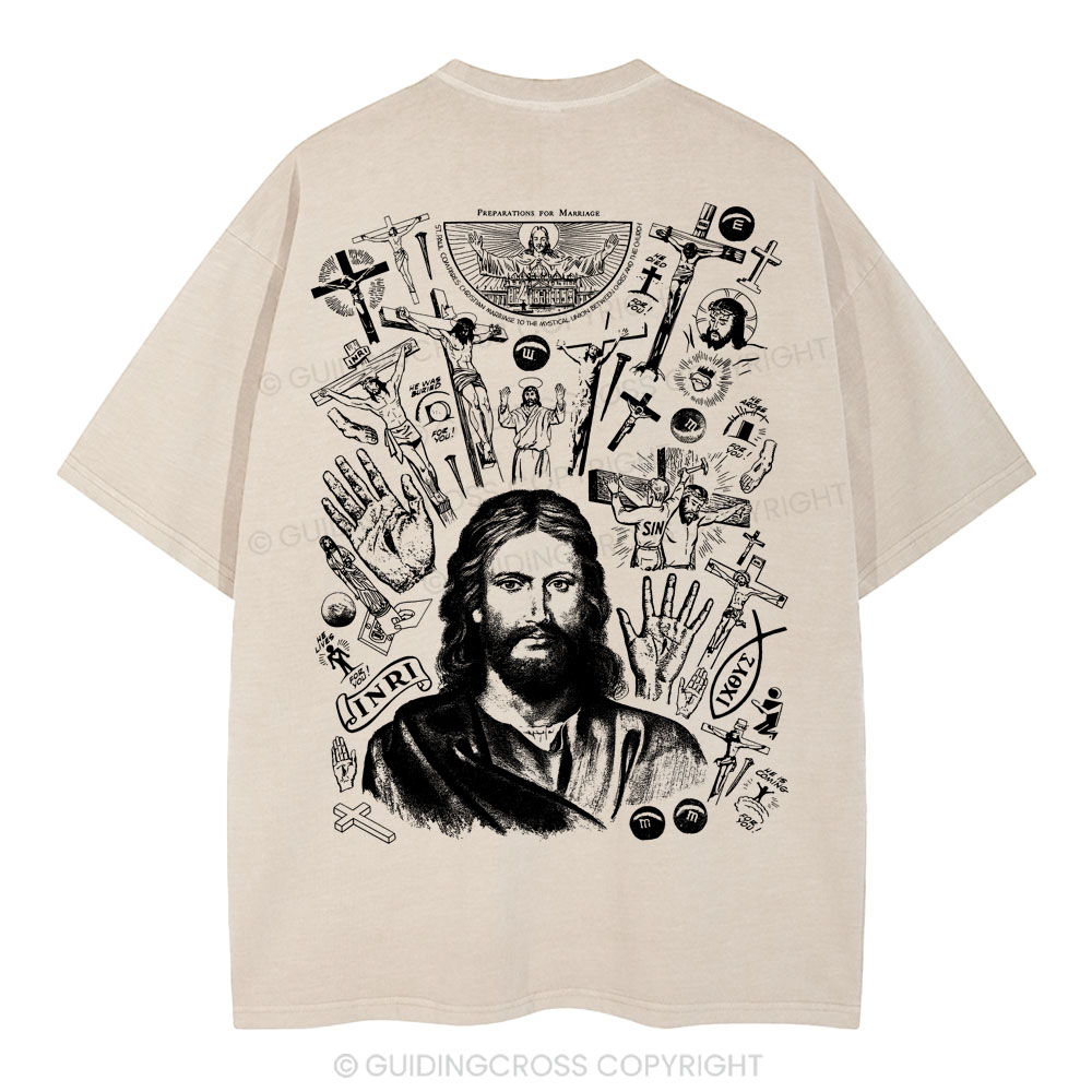 He Is Alive Christian Washed T-Shirt