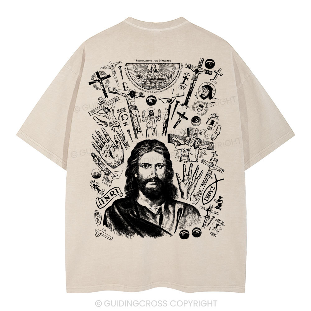 He Is Alive Christian Washed T-Shirt