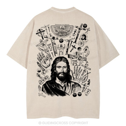 He Is Alive Christian Washed T-Shirt
