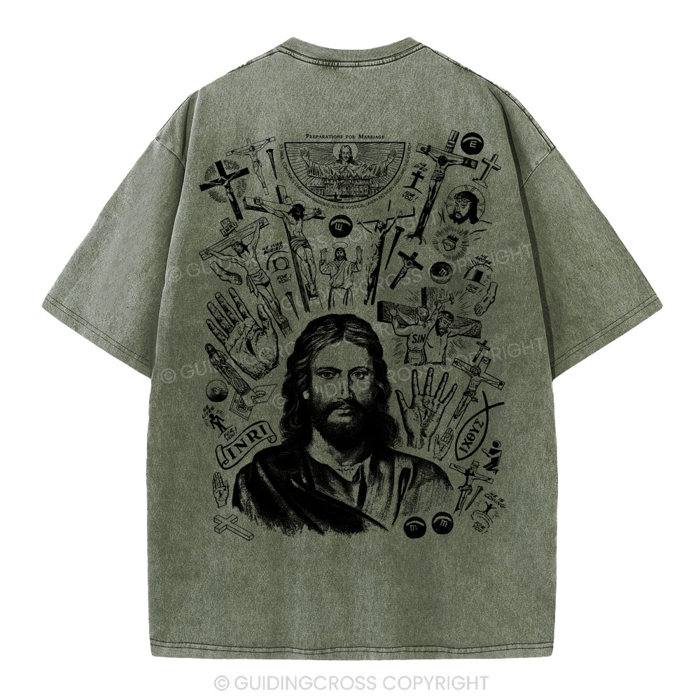 He Is Alive Christian Washed T-Shirt