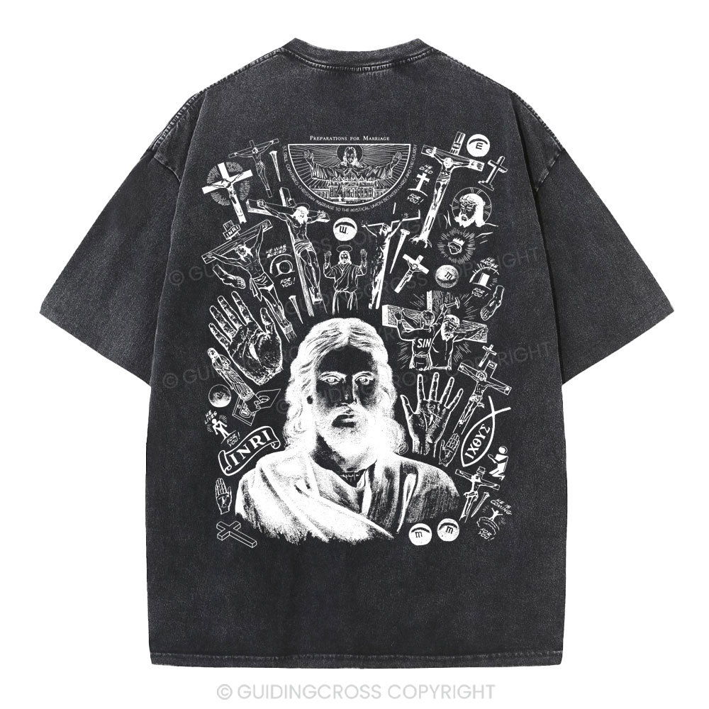 He Is Alive Christian Washed T-Shirt