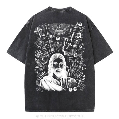 He Is Alive Christian Washed T-Shirt