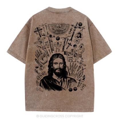 He Is Alive Christian Washed T-Shirt