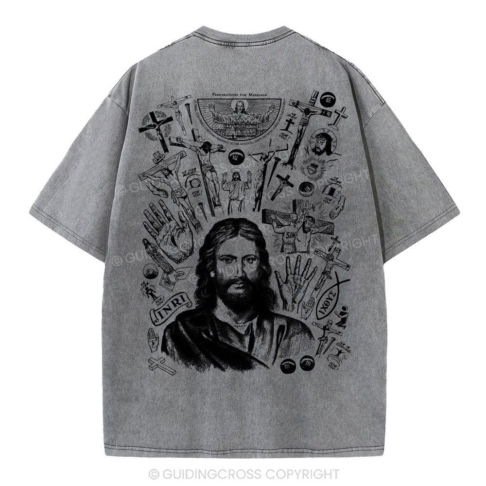 He Is Alive Christian Washed T-Shirt