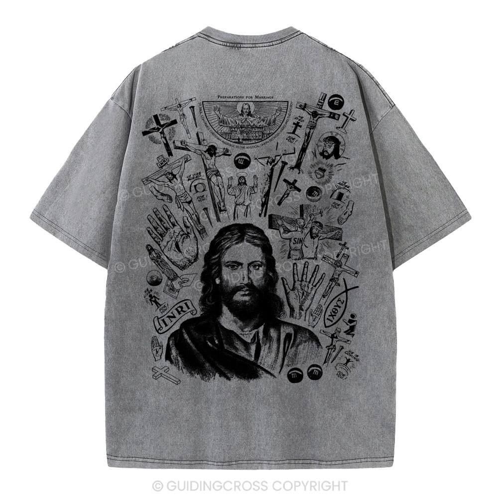 He Is Alive Christian Washed T-Shirt