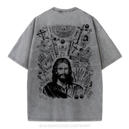 He Is Alive Christian Washed T-Shirt