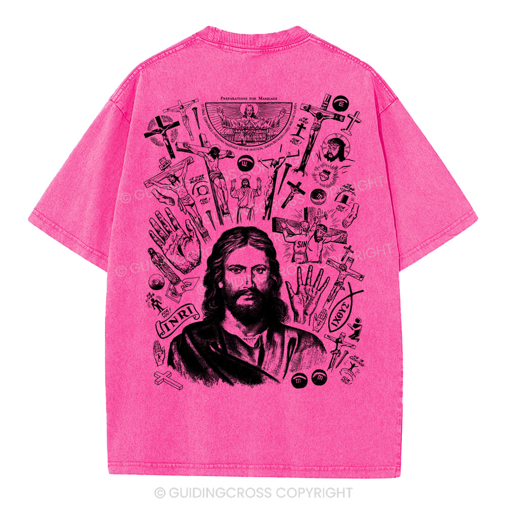 He Is Alive Christian Washed T-Shirt