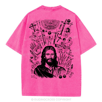 He Is Alive Christian Washed T-Shirt