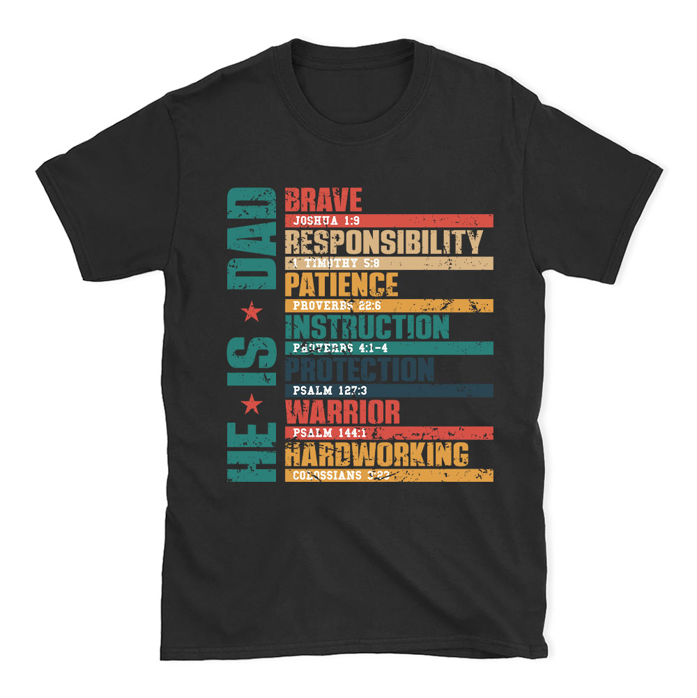 Be Brave Christian Slogan T Shirt