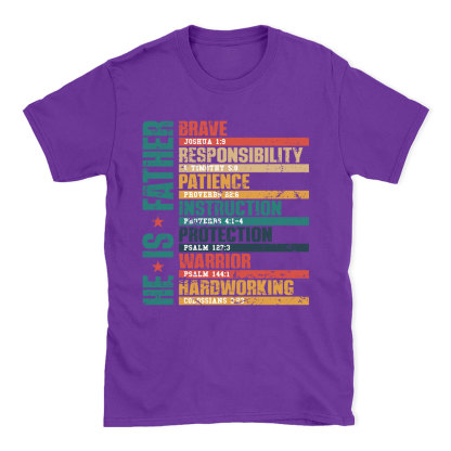 Personalized He Is Brave  Dad Christian T-Shirt