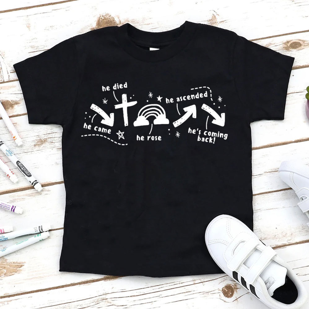 He Is Coming Back Christian Kid T-Shirt