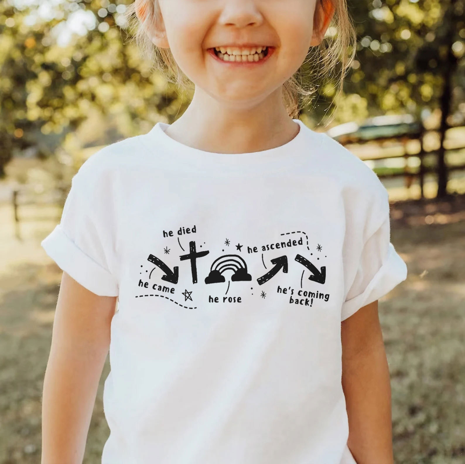 He Is Coming Back Christian Kid T-Shirt