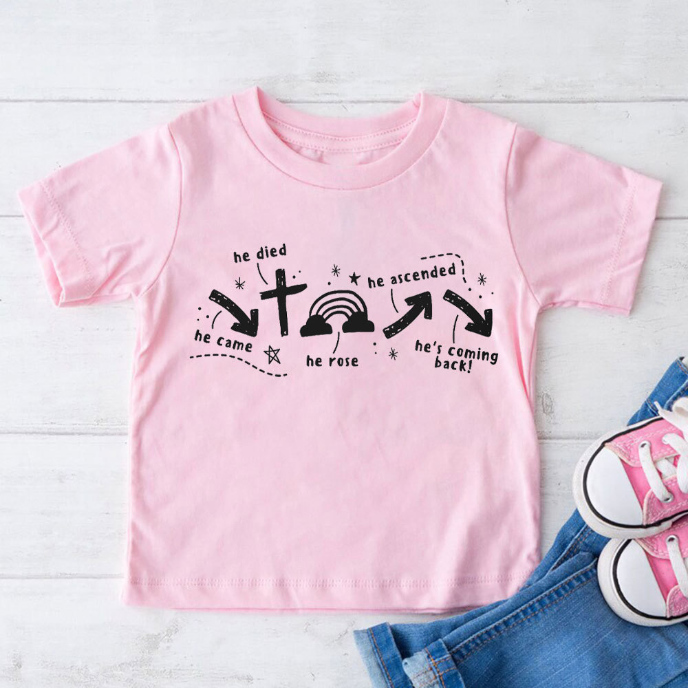 He Is Coming Back Christian Kid T-Shirt