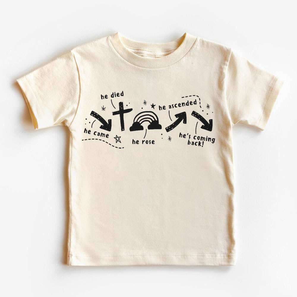 He Is Coming Back Christian Kid T-Shirt