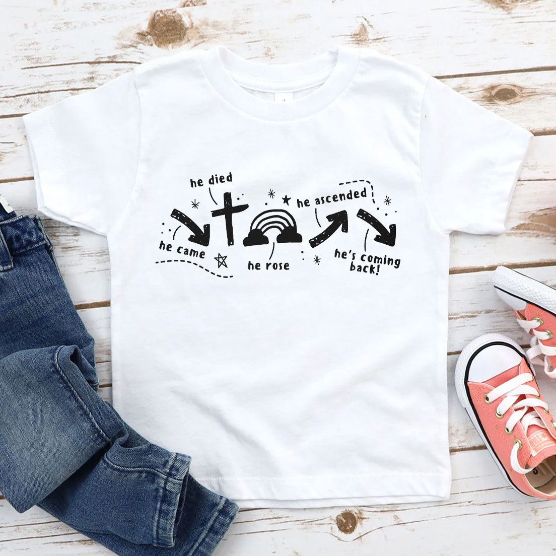 He Is Coming Back Christian Kid T-Shirt