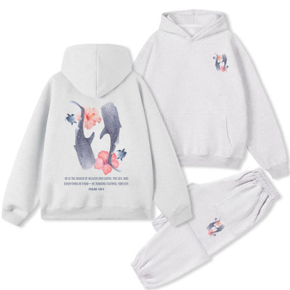He Is Maker Of Heaven And Earth Christian Premium Fleece Hoodie Set