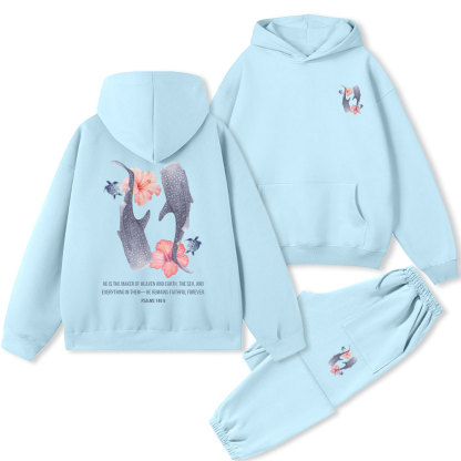He Is Maker Of Heaven And Earth Christian Premium Fleece Hoodie Set