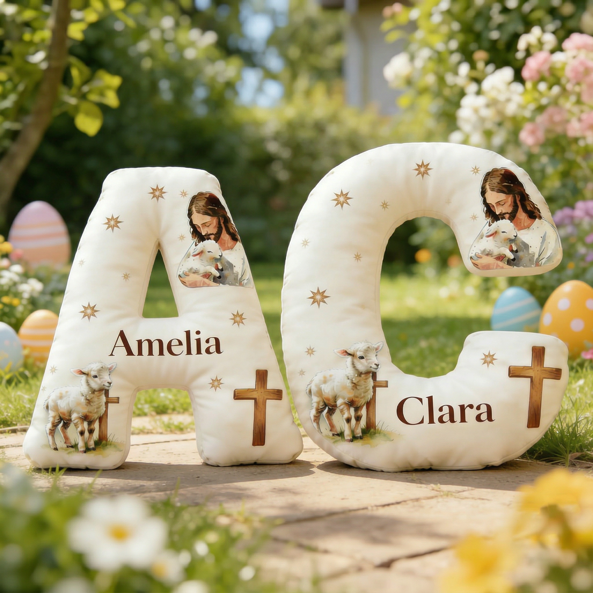 He Is My Shepherd Irregular Short Plush Pillow