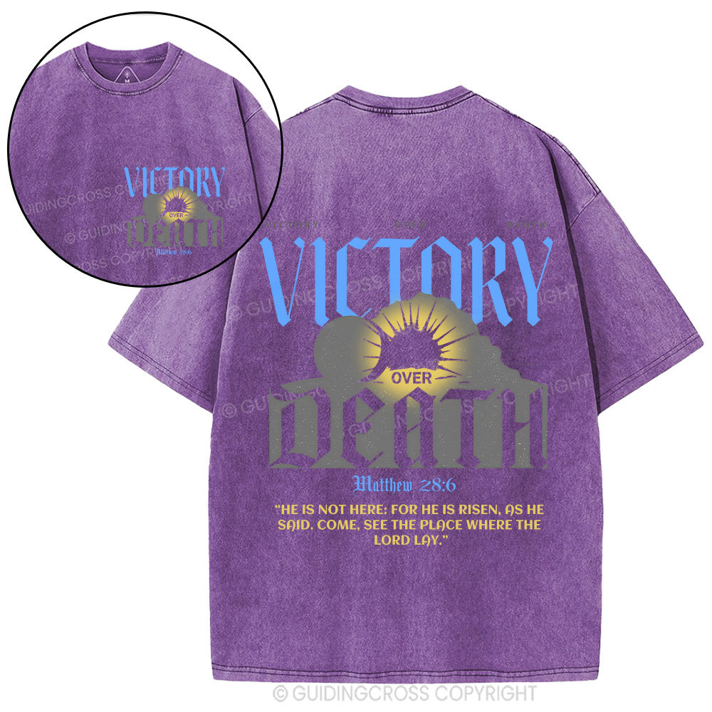 He Is Not Here Christian Washed T-Shirt