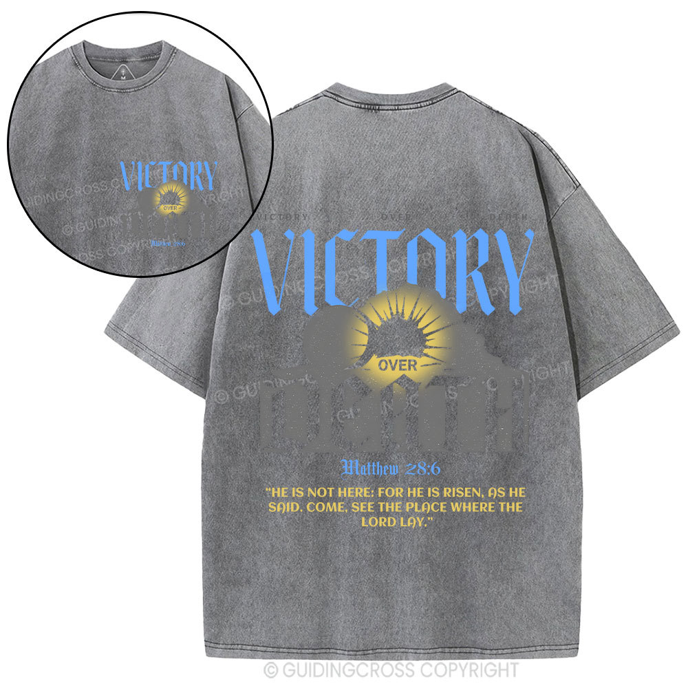 He Is Not Here Christian Washed T-Shirt