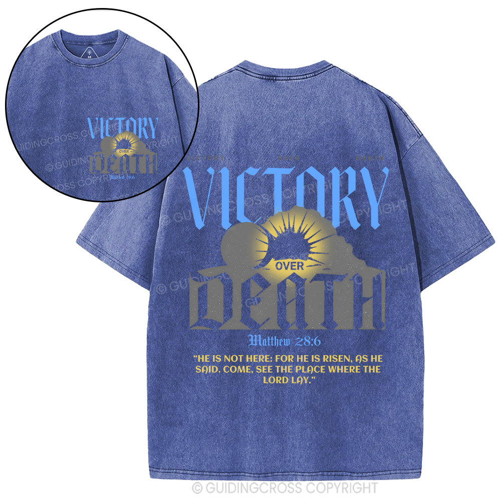 He Is Not Here Christian Washed T-Shirt