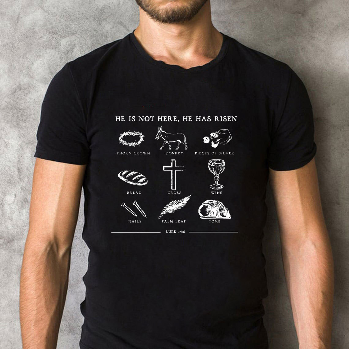 He Is Not Here He Is Risen Christian T-Shirt