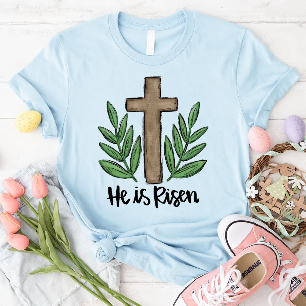 He Is Risen Christian  T-Shirt