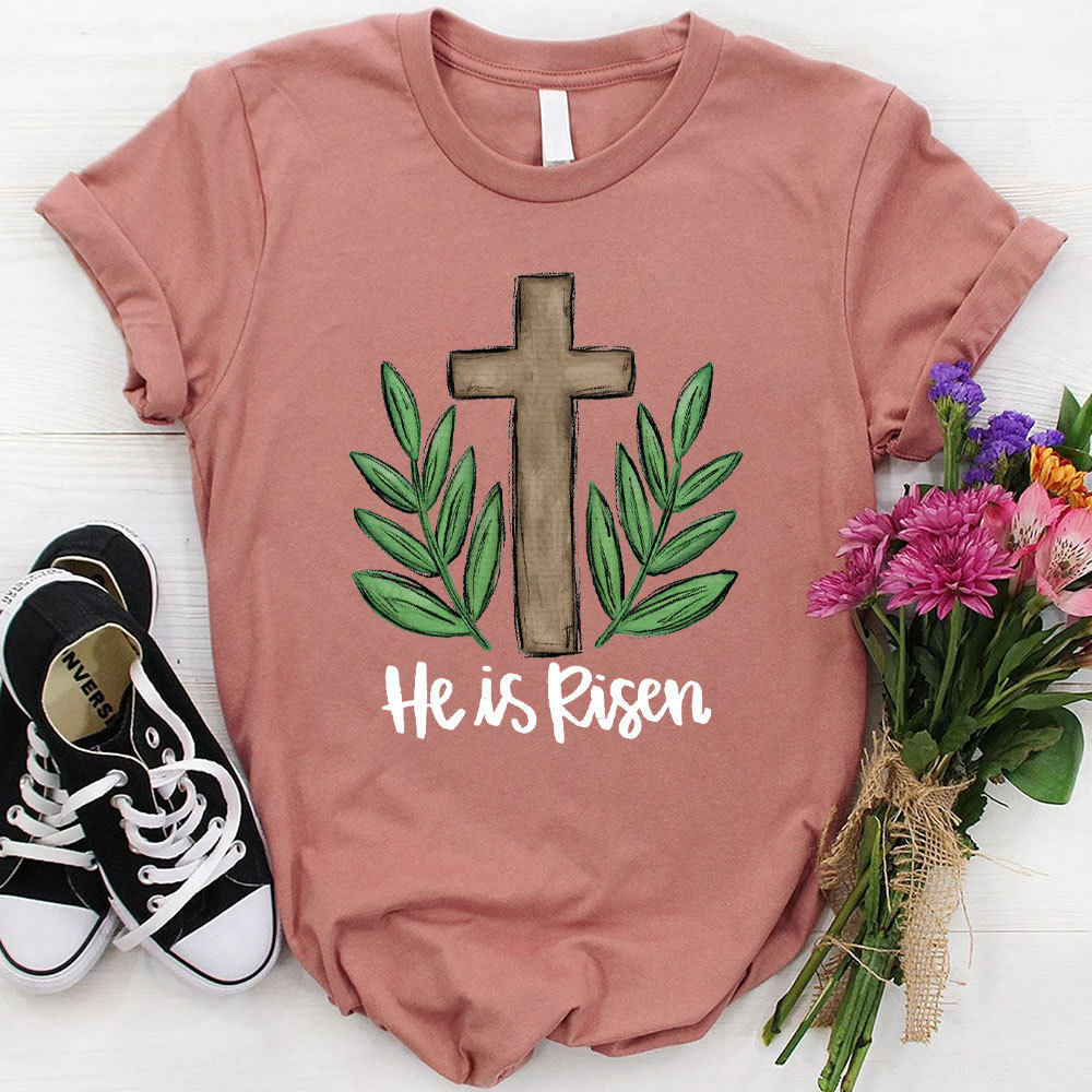 He Is Risen Christian  T-Shirt