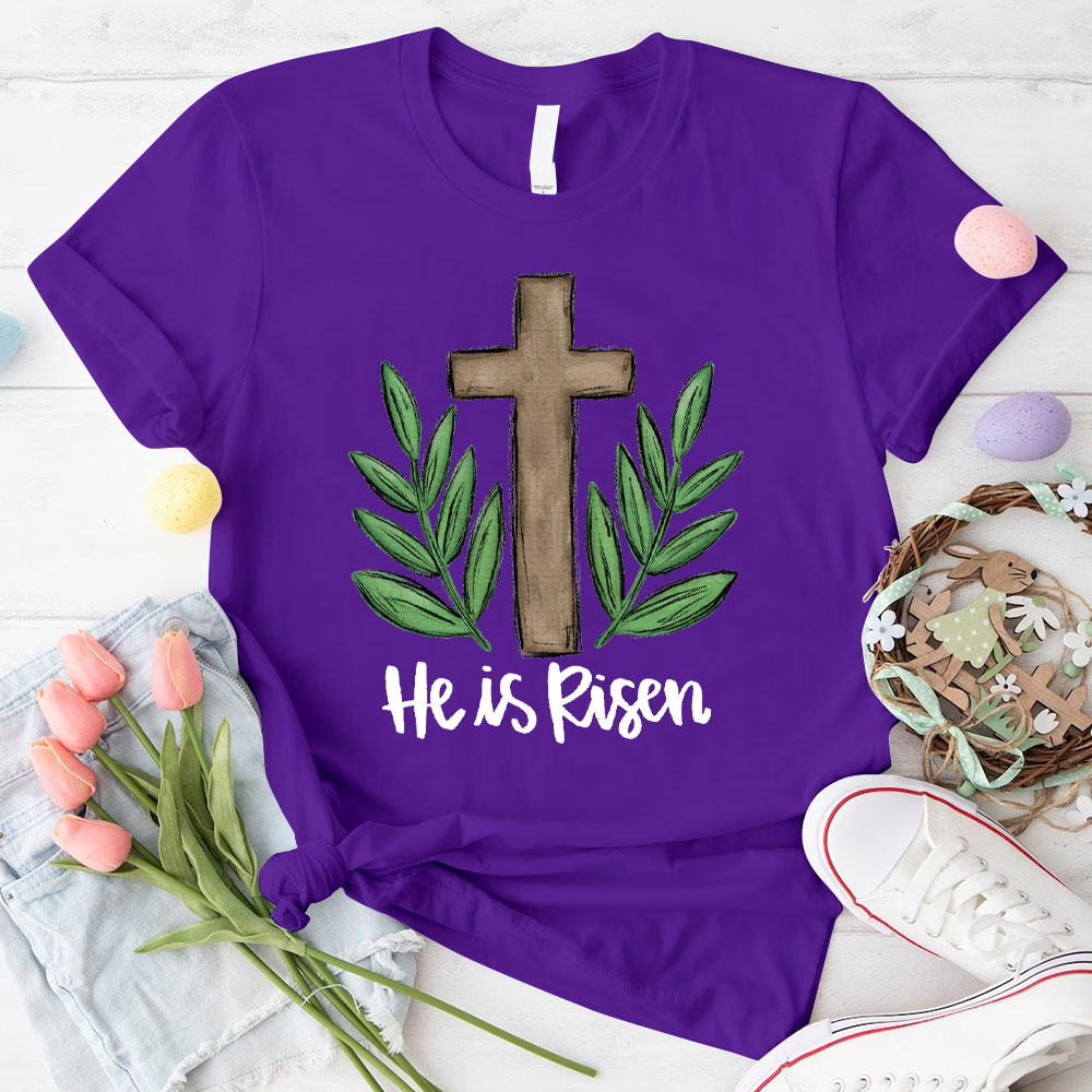 He Is Risen Christian  T-Shirt