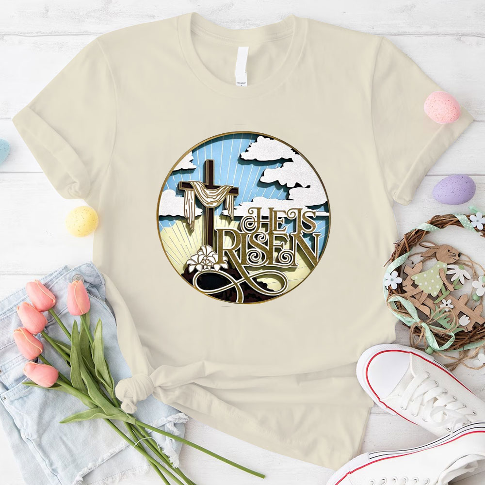 He Is Risen Christian  T-Shirt