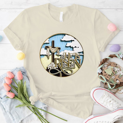 He Is Risen Christian  T-Shirt