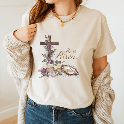 He Is Risen Christian  T-Shirt