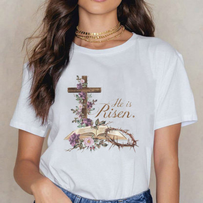 He Is Risen Christian  T-Shirt
