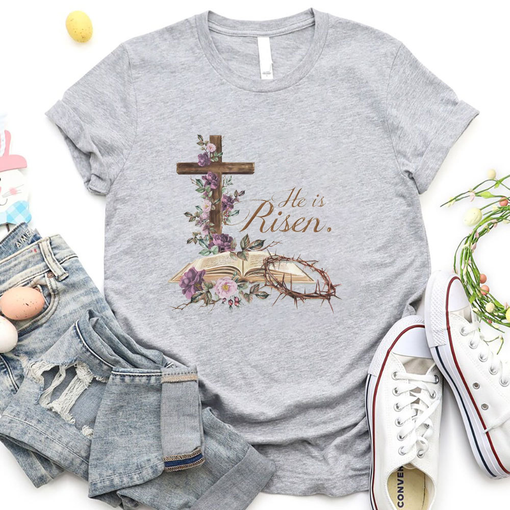 He Is Risen Christian  T-Shirt