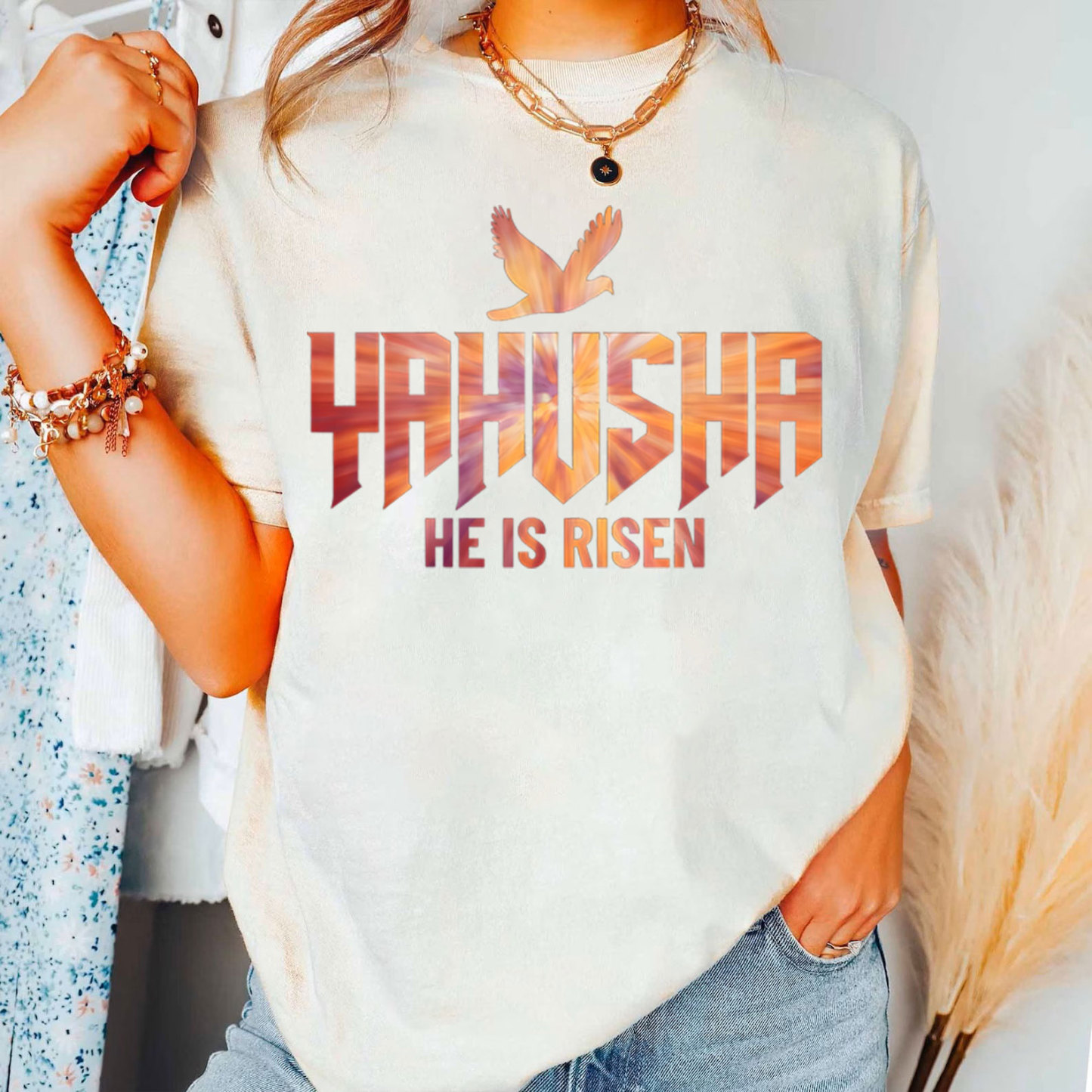 He Is Risen Christian T-Shirt
