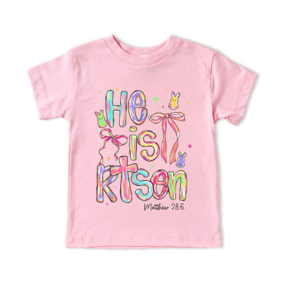 He Is Risen Christian Kid T-Shirt