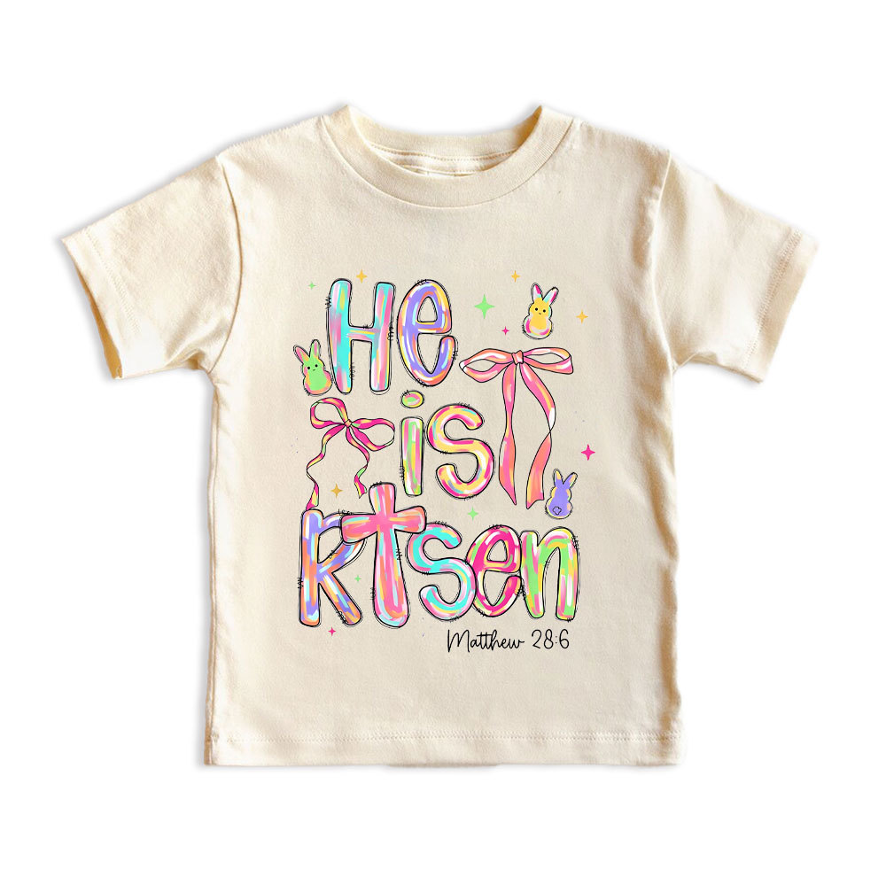 He Is Risen Christian Kid T-Shirt