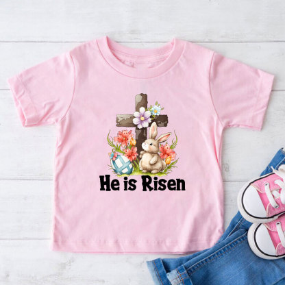 He Is Risen Christian Kid T-Shirt