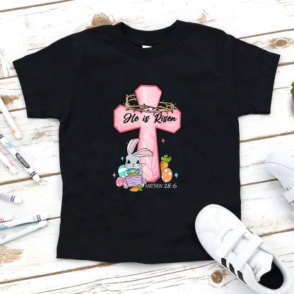 He Is Risen Christian Kid T-Shirt